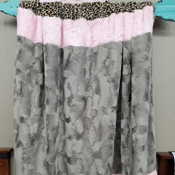 Gray Hide Minky Blanket
